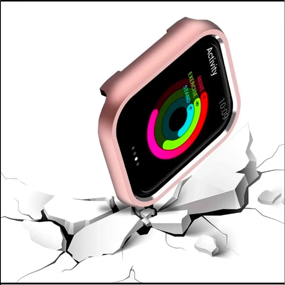 New Rose Gold Apple Watch Shiny Bumper Case 42mm
